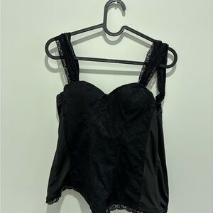 Spirit Black Lace Detail Top